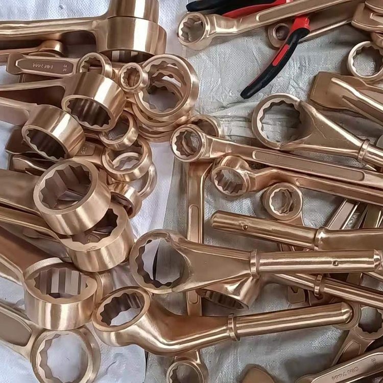 邦拓防爆工具 防爆呆梅两用扳手 防爆开口梅花铜扳手 无火花呆梅扳手 
