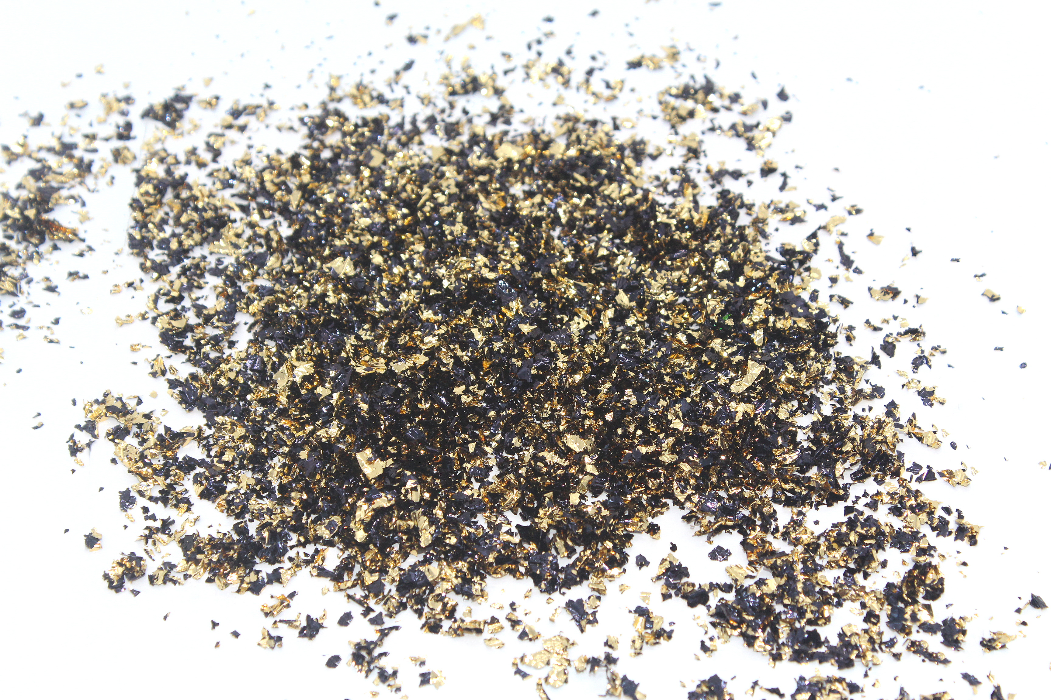 厂家批发40款色装饰碎彩金泊银箔仿金箔美甲护肤金箔碎工艺金箔纸