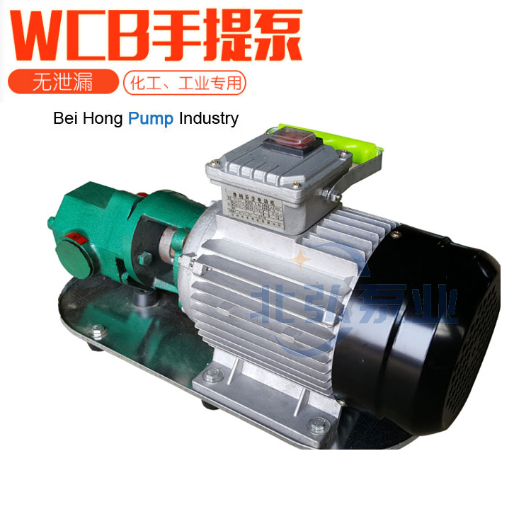 北弘定制WCB50手提式齿轮油泵 齿轮油泵 便携式手提齿轮泵 微型齿轮油泵