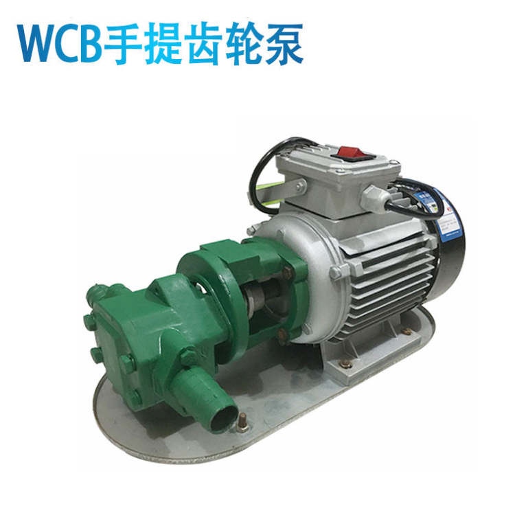 北弘定制WCB手提式齿轮油泵 齿轮油泵 便携式手提齿轮泵 微型齿轮油泵