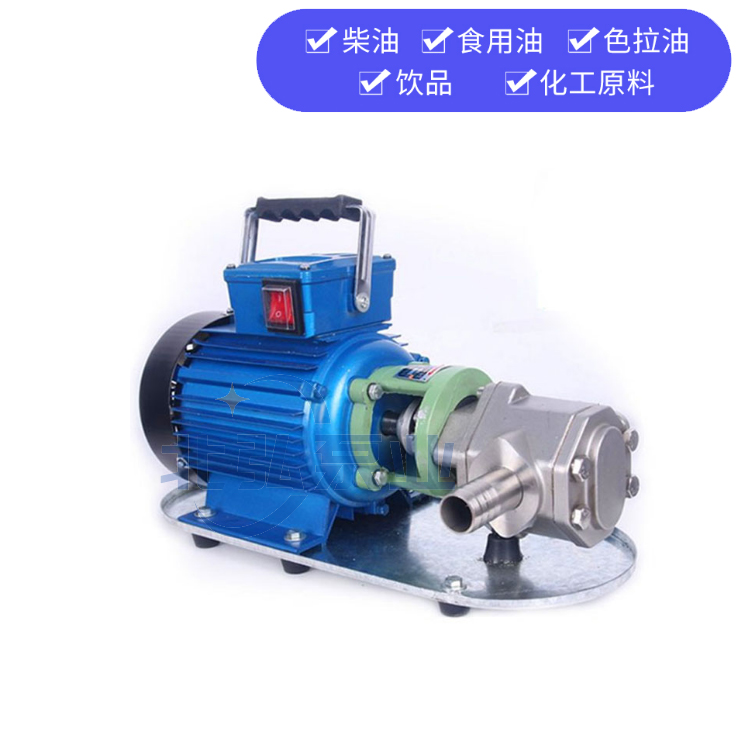 北弘供应WCB-50/30/75手提式便携齿轮油泵  防爆齿轮油泵 不锈钢泵