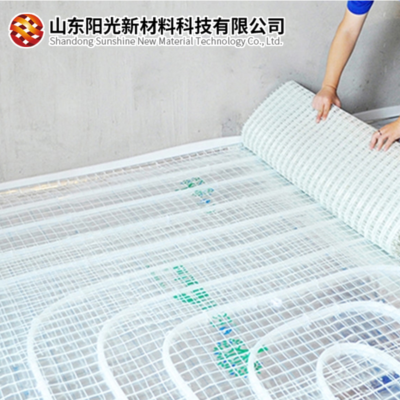 厂家批发 阳光新材料 50-40KN 地暖铺设用白色硅晶网