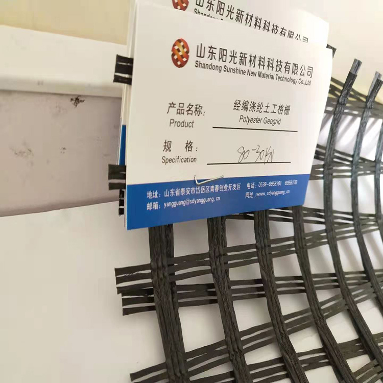 单向涤纶格栅35-20KN 提高路基强度路面防裂涤纶格栅 阳光新材料 高强度耐磨