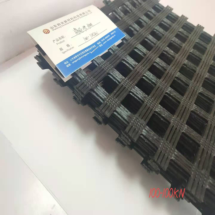 厂家直销 工地施工 阳光50-50KN高强聚酯纤维道路隔层 涤纶格栅