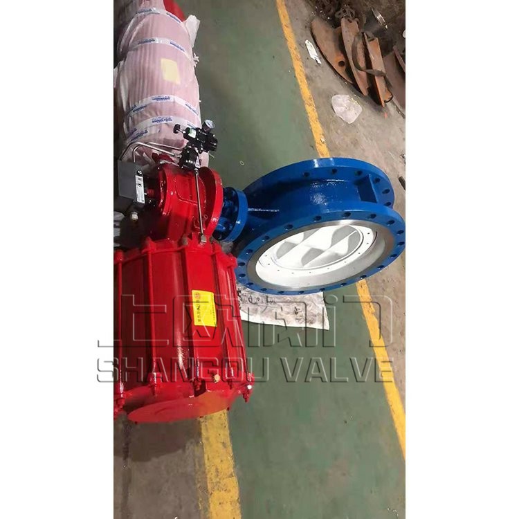 上欧阀门 03秒快关蝶阀 YTKD743H弹簧式快关蝶阀价格