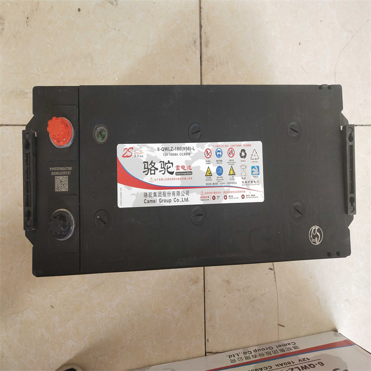 骆驼汽车蓄电池6-QW-180适用拖挂货车船舶柴油发电机12V180AH电瓶