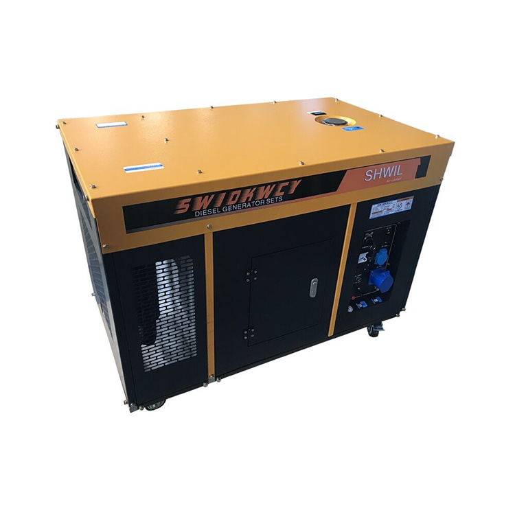 静音双缸 柴油发电机10KW  风冷式