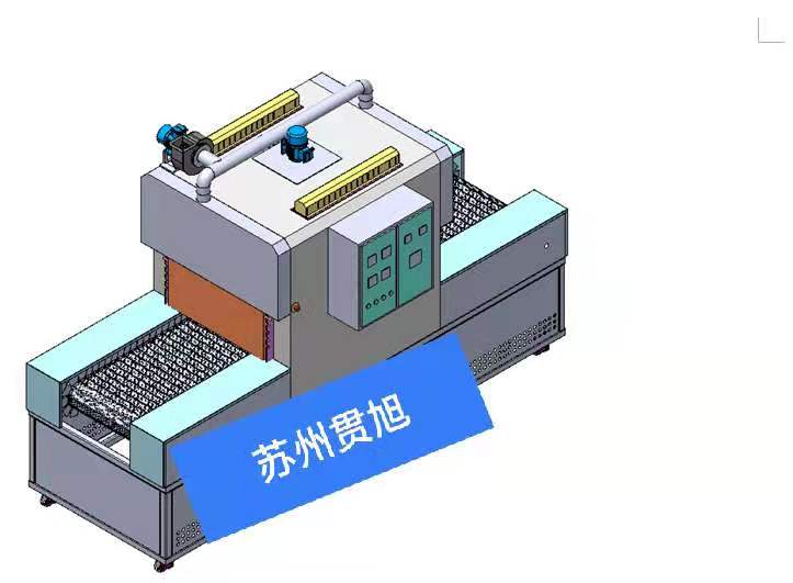 苏州贯旭订制加工定制GX-SDL型隧道炉隧道烘箱塑料橡胶管成型网带炉