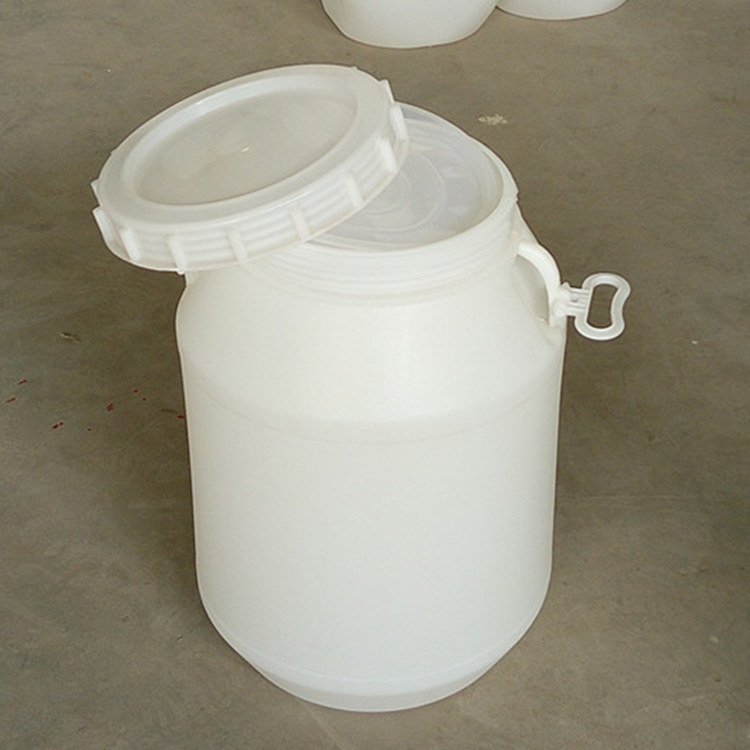 厂家50kg白色塑料桶 蓝色桶直销 50L小口塑料桶 
