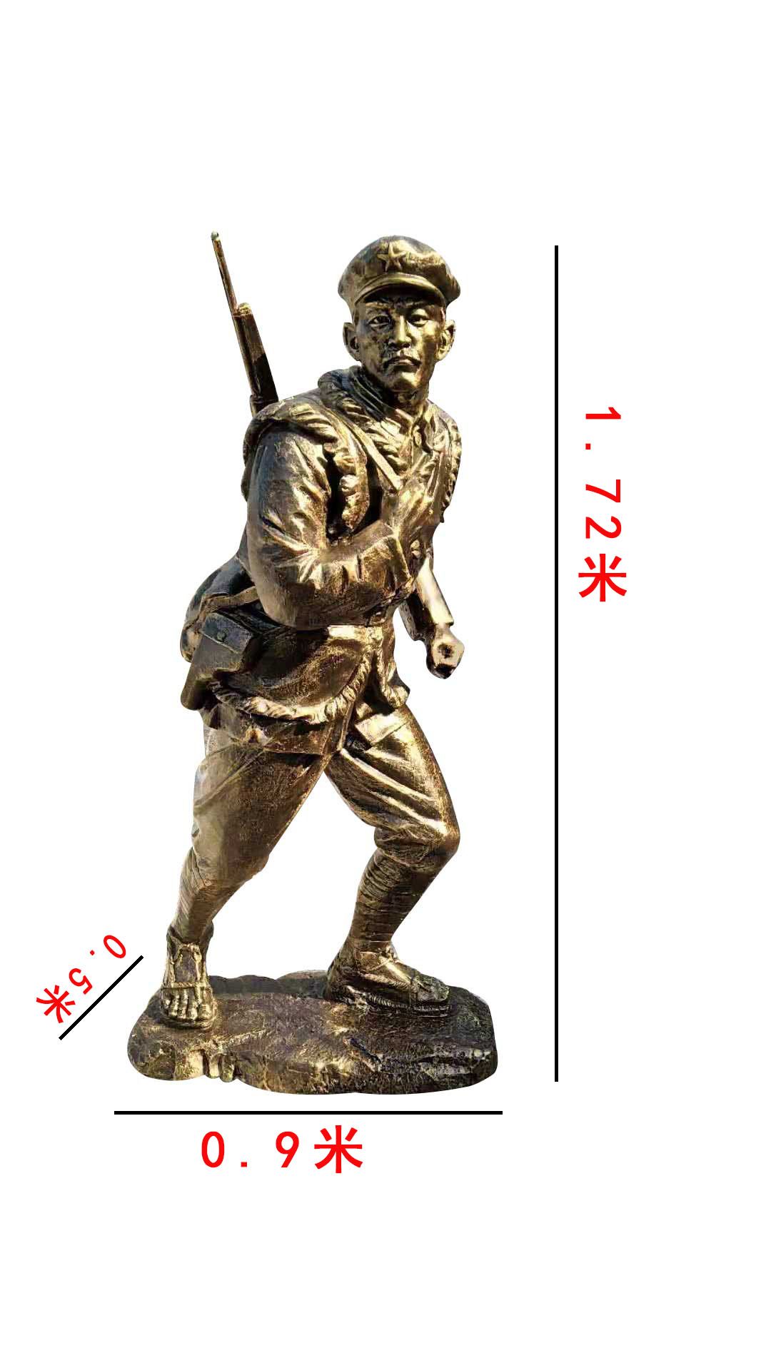 玻璃钢仿铜人物雕塑 玻璃钢人物雕塑制作厂家