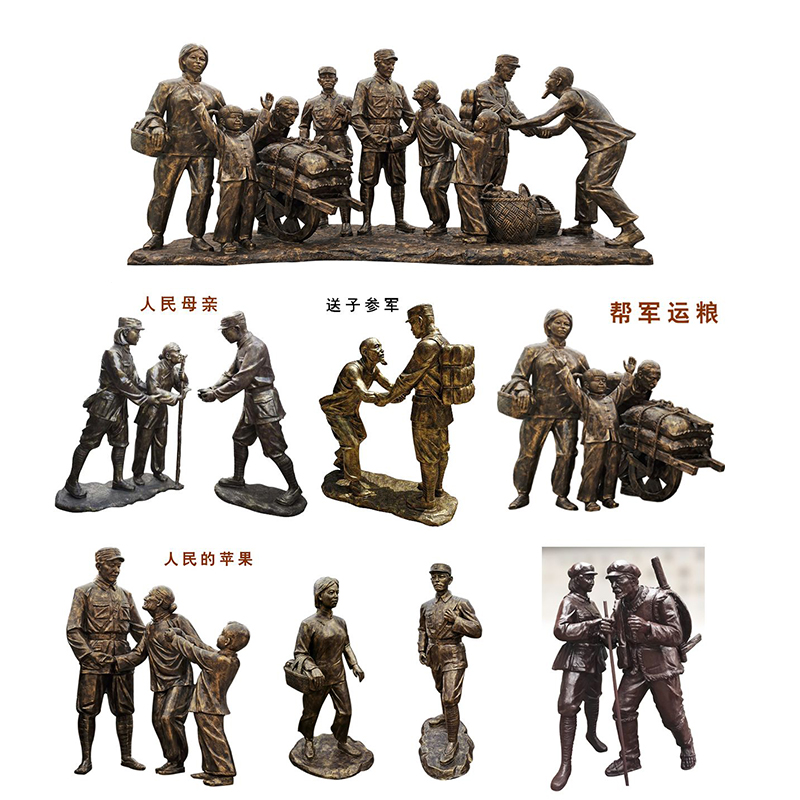 玻璃钢仿铜雕塑厂家 玻璃钢人物雕塑制作厂家