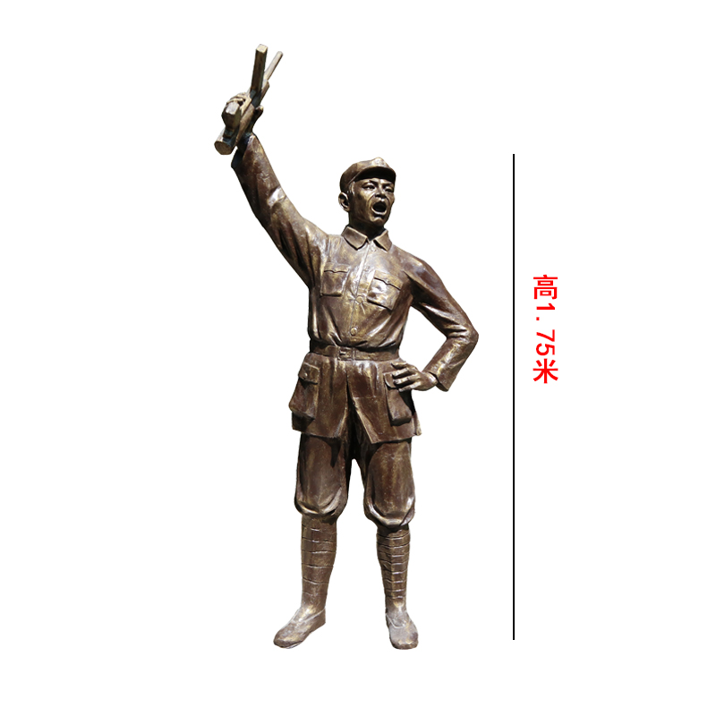 抗战人物雕塑 玻璃钢人物雕塑制作厂家
