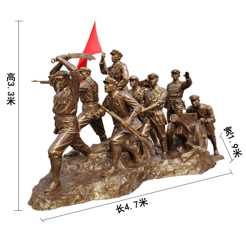 玻璃钢公园雕塑 玻璃钢仿铜人物雕塑定制