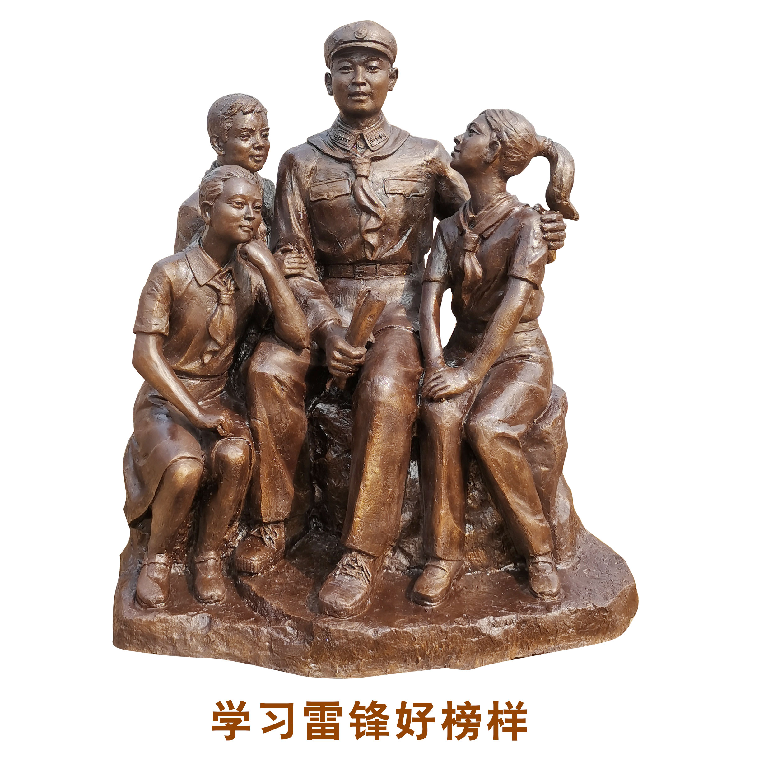 抗日人物雕塑 玻璃钢人物雕塑制造