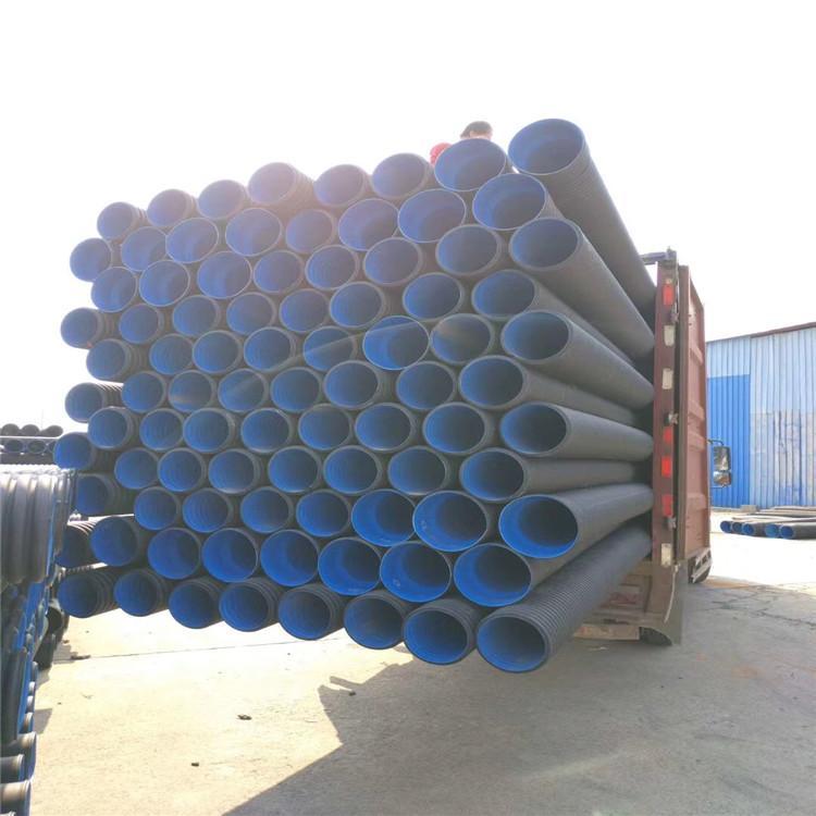 dn800mm-SN8PE双壁波纹管 鲁西同益 PE排水管 6米/支 销售 生活污水