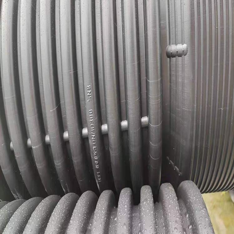 dn800mm-SN8PE双壁波纹管 鲁西同益 PE排水管 PE双壁波纹管 双壁波纹管 生活污水