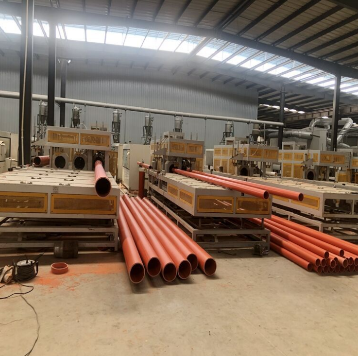  mpp电力管接头50-250电力管 CPVC电力管 直接橙色直通cpvc管玻璃钢管pe管接