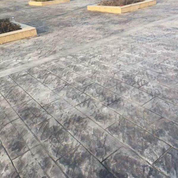 压花地坪施工单价 路面压花模具 压花地坪多少钱一平方 晶邦地坪