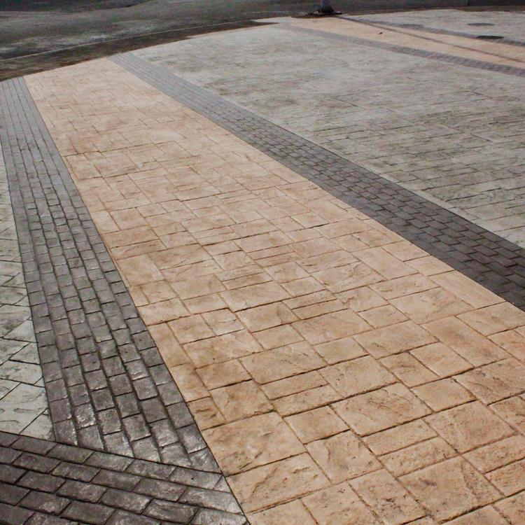 压花地坪材料厂家 彩色混凝土颜料 彩色混凝土压花路面 晶邦地坪