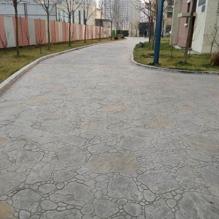 彩色混凝土颜料 压纹混凝土 地坪压模施工 晶邦地坪