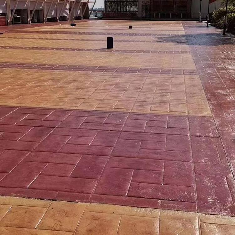 什么地方有做压模混凝土 混凝土压花施工  压花地坪多少钱一平方 晶邦地坪