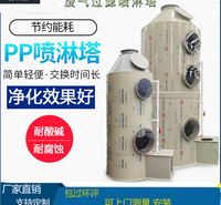 宣城PP喷淋塔不锈钢碳钢喷淋吸收塔废气处理除尘设备工业环保酸雾净化德锐特