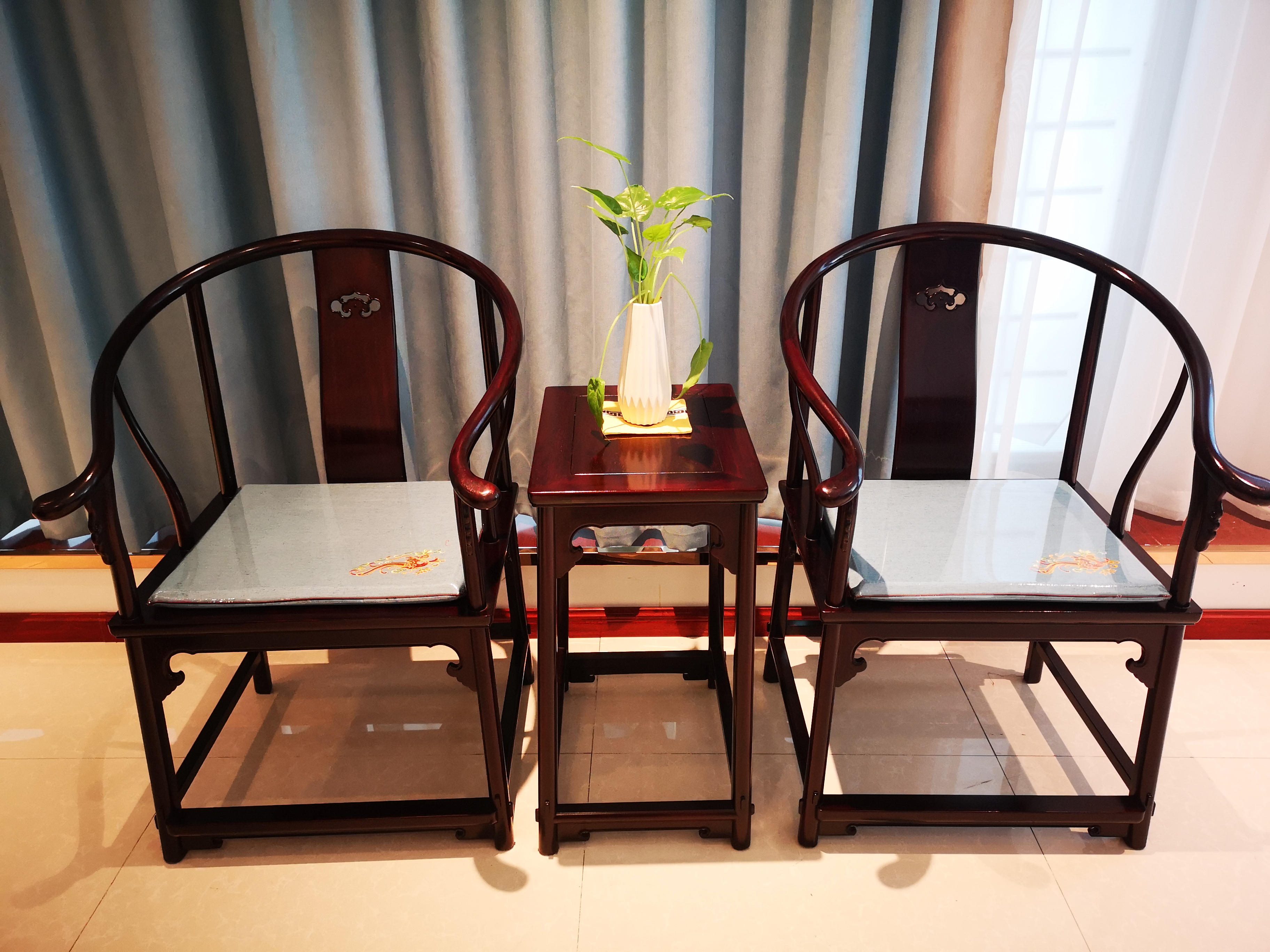 小叶紫檀圈椅陕西红木家具中式家具厂家销售价格