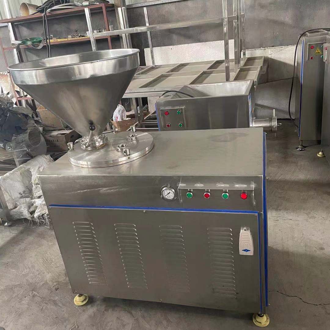 大肉块肉条液压灌肠机 米肠液压灌肠机 不锈钢烤肠灌装机 泓辰现货