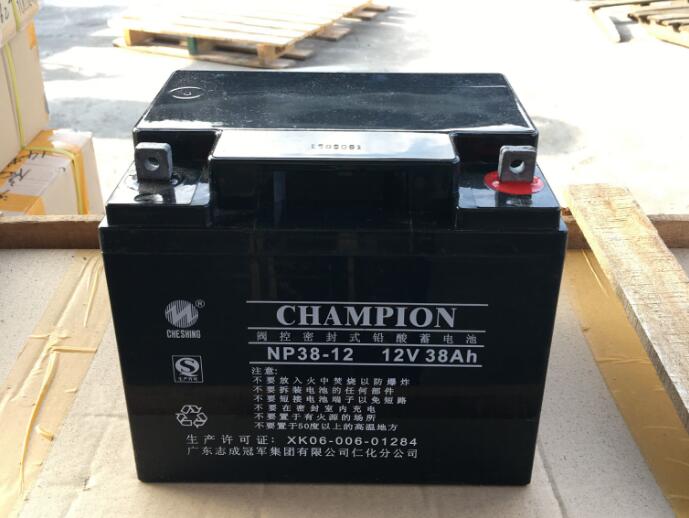 CHAMPION蓄电池NP38-12 12V38AH 消防系统 机房监控UPS应急储备