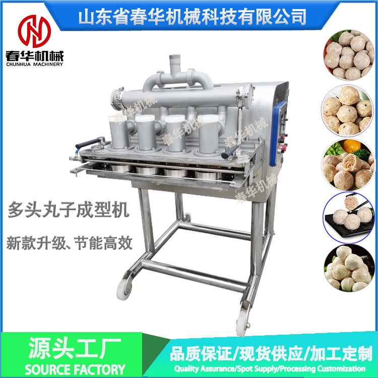多头丸子成型机 鸡肉猪肉丸子机 宠物丸子食品成型设备