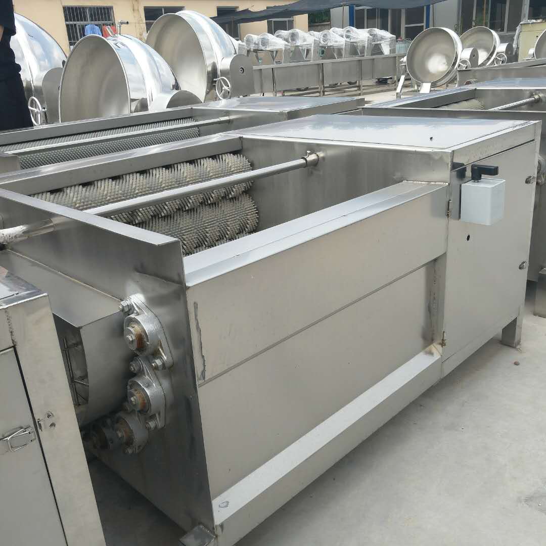 山药土豆去皮清洗设备生产厂家 根茎类农作物毛辊清洗机 省水省人工