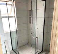 定制全包边钻石型淋浴隔断