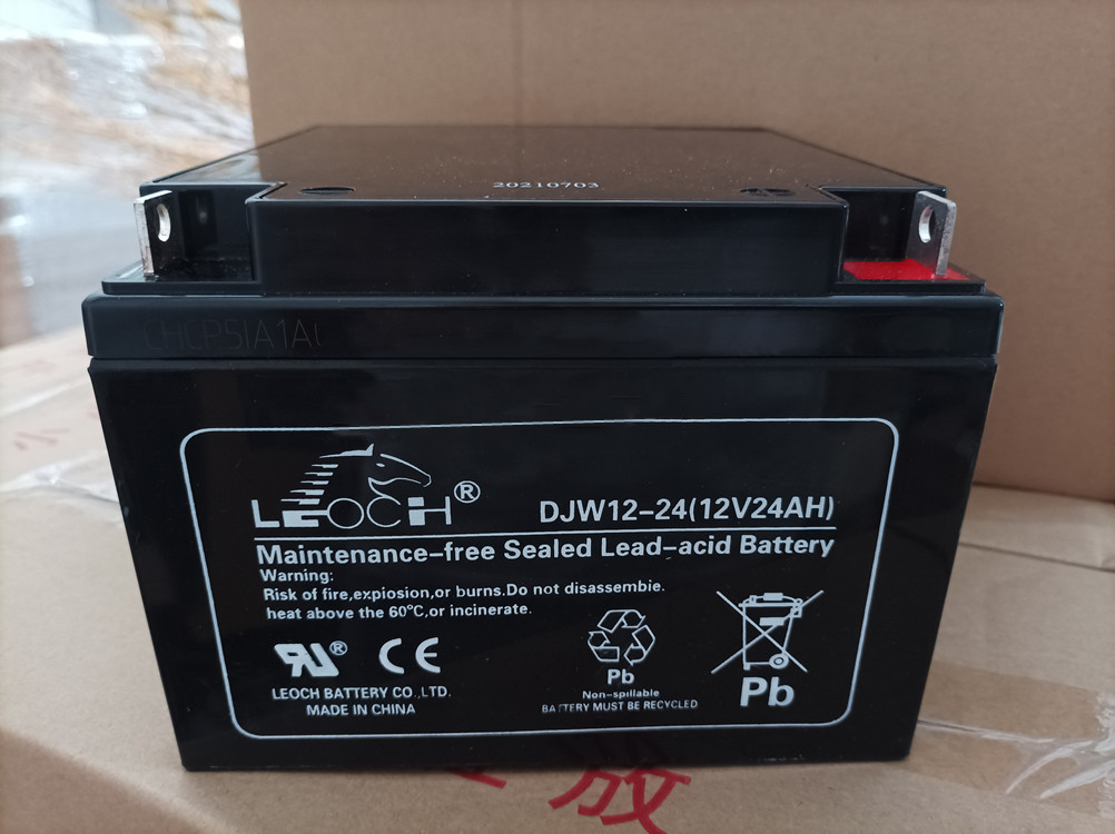 LEOCH理士蓄电池DJW12-24 12V24AH通信消防EPS照明铁路计算机船舶直流