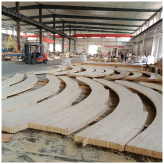  弧形胶合木 大跨度胶合木梁  现代木结构材料批发
