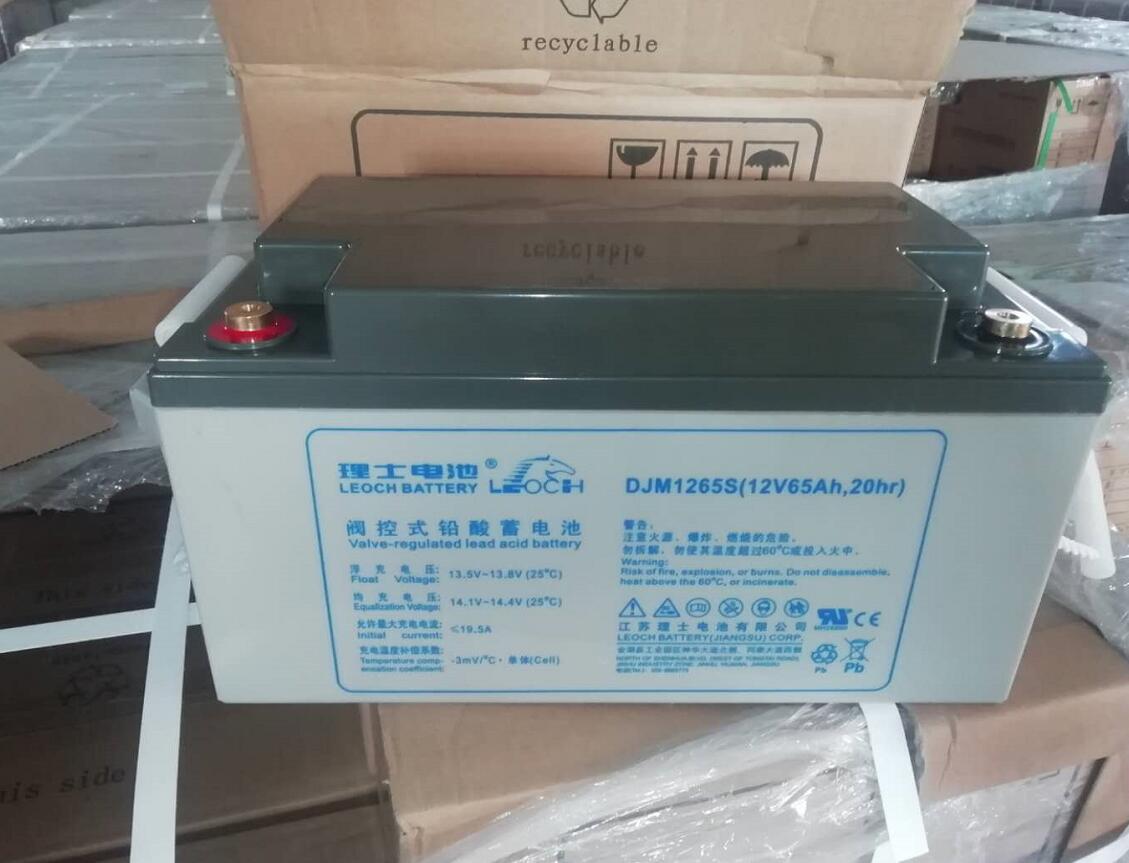 LEOCH理士蓄电池DJM1265S 12V65AH UPS/直流屏/机房后备铅酸免维护电瓶
