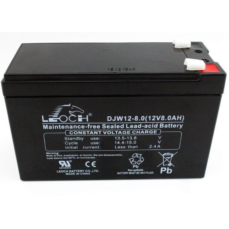 理士蓄电池DJW12-8.0 12V8AH铅酸蓄电池 UPS 消防 应急电源 参数 报价