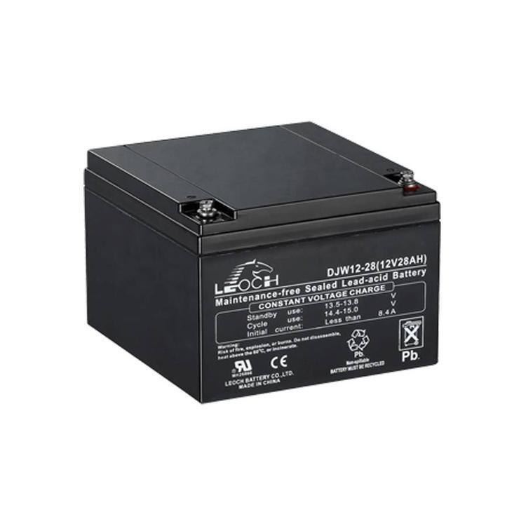 理士蓄电池DJW12-28 铅酸免维护12V28AH电池 UPS电源 EPS 应急电源 安防设备