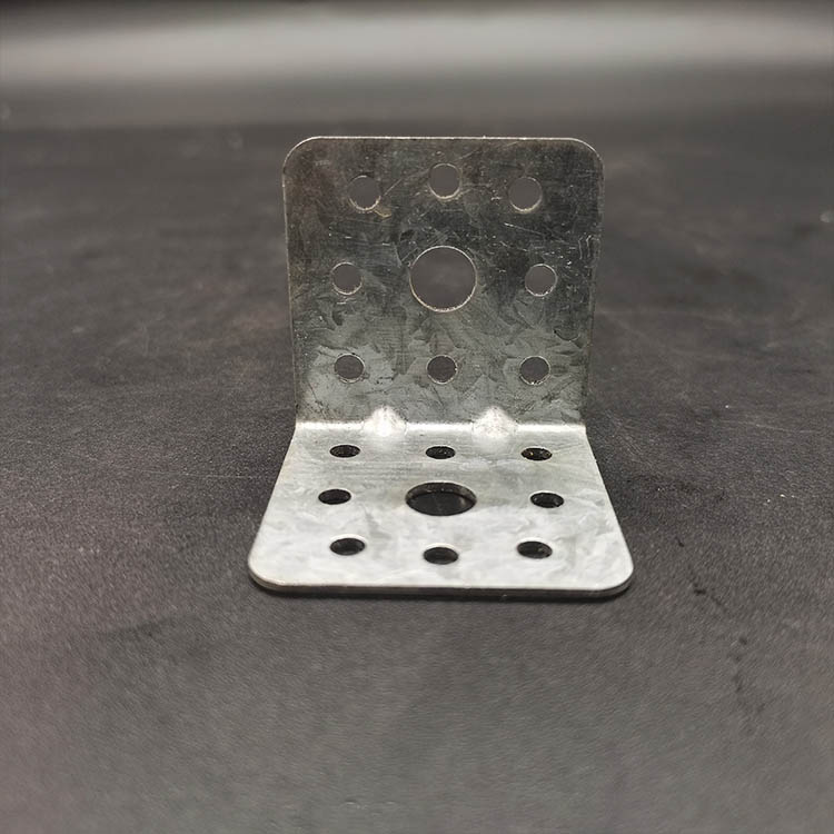 二孔直角连接件 二孔角码 管道限位器 加厚固定角铁支架