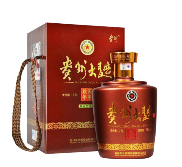 郑州白酒 收藏生肖纪念酒 53度贵州大曲价格 生肖纪念酒价格 酱香型白酒 大曲猴年 2.5L