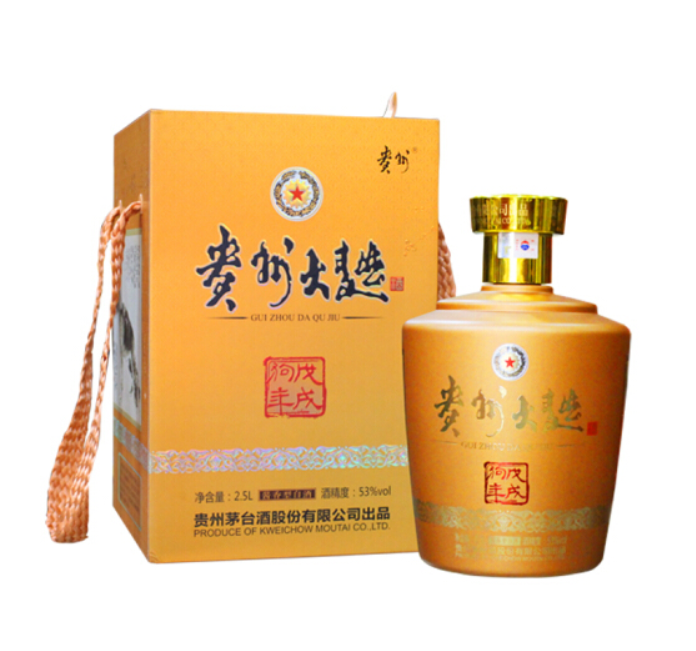 郑州白酒批发 贵州茅台酒 53度贵州大曲价格戊戌狗年生肖酒价格 2.5L 53度白价格