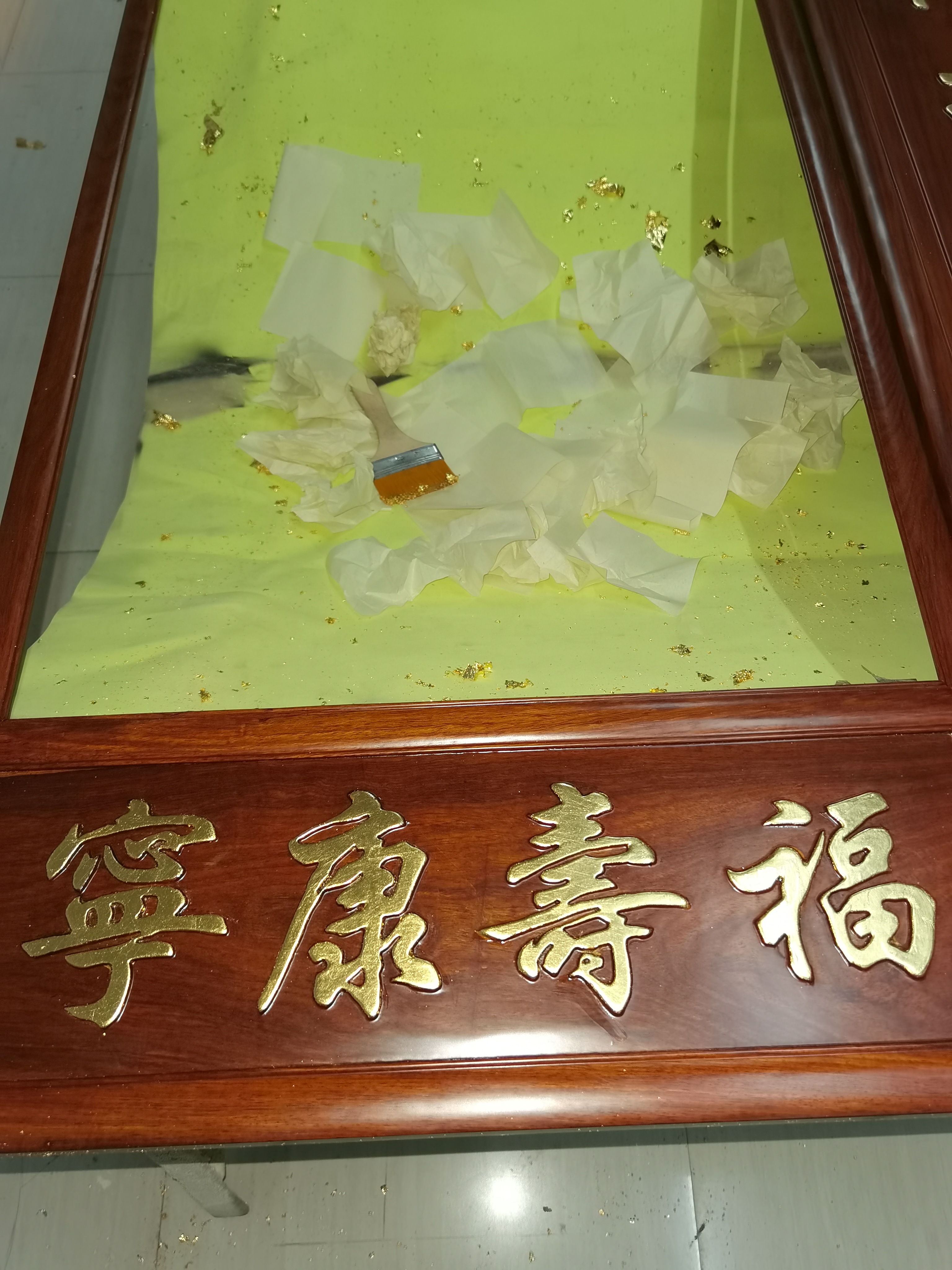  装修贴顶线条家具金箔纸 佛山金梓货源玫瑰金箔9cm