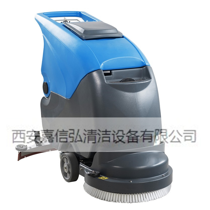 渭南手推式洗地机_学校保洁用洗地机_图书馆餐厅用地面清洗机