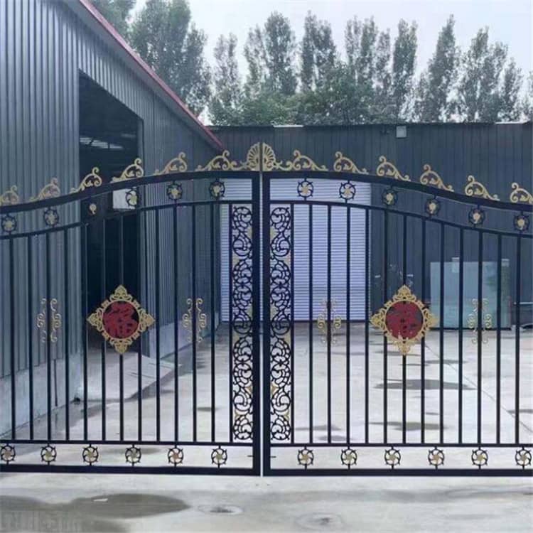 山东潍坊  久皓金属 庭院铁艺大门  别墅铁艺大门