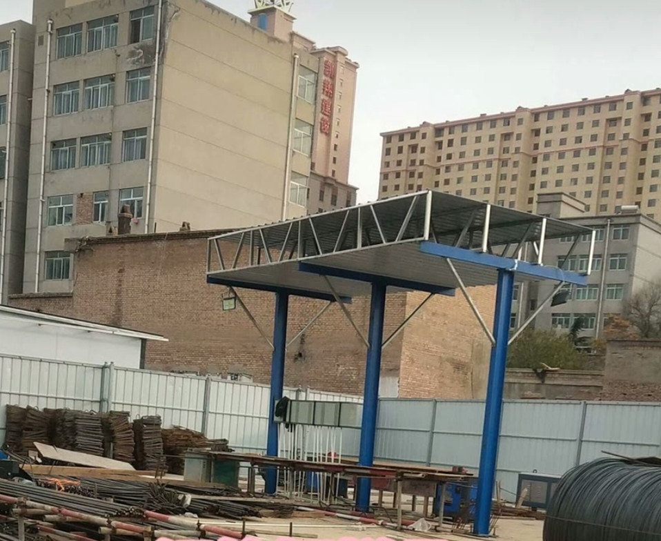  工地用套丝机棚 标准化安全通道棚 支持定制 定型化钢筋加工棚 永邦建筑