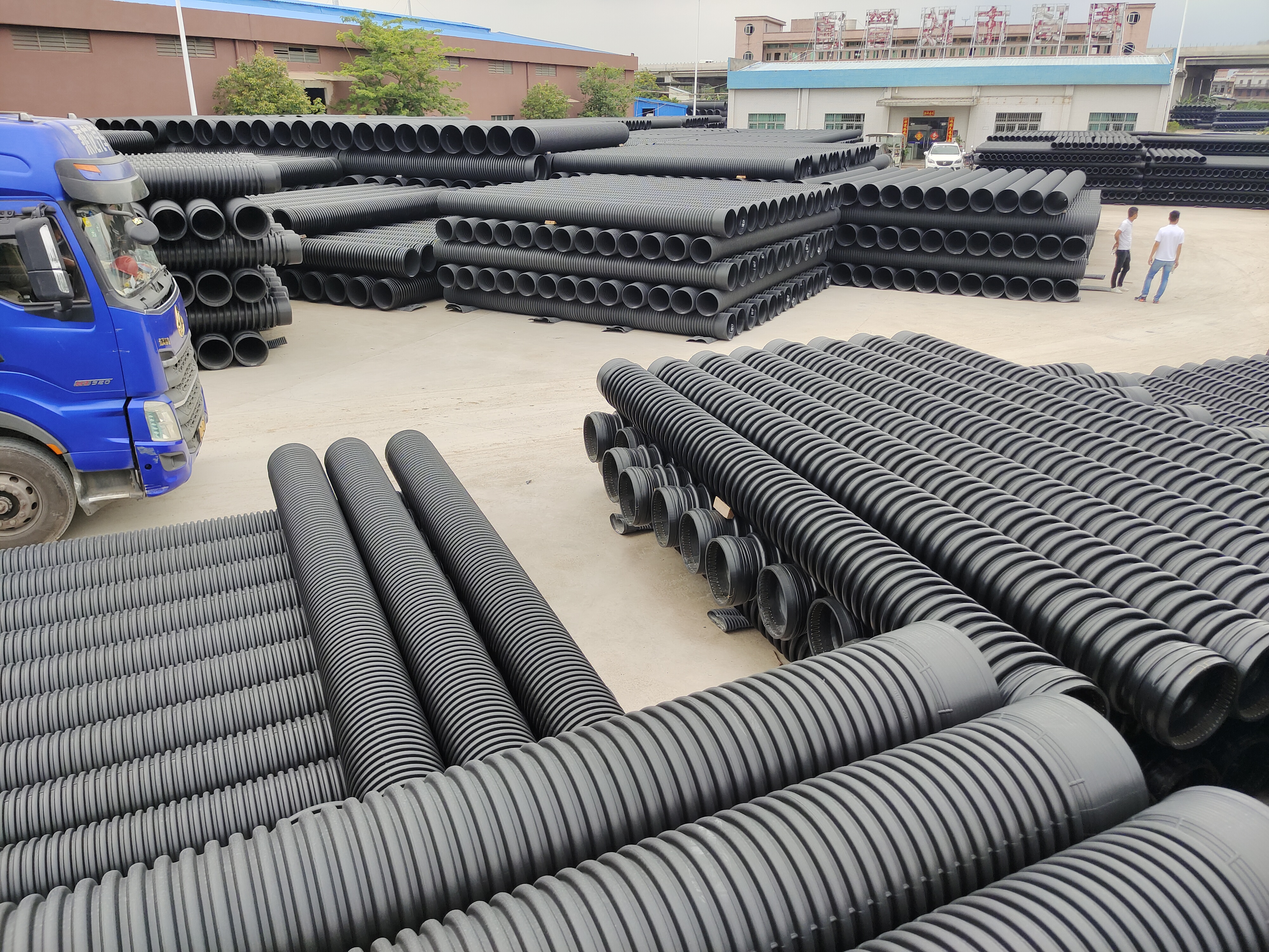 双壁波纹管生产厂家 400HDPE双壁波纹管 市政雨水管道 600HDPE双壁波纹管 塑料检查井