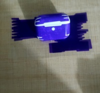 蓝牙耳机PE<em>防</em>刮花保护膜一代二代三代紫色橙色红色粉色蓝色贴膜