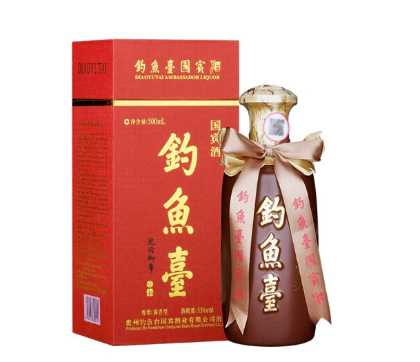 全国可发 钓鱼台 国宾酒 酱香型白酒 53度 500ml 单瓶装