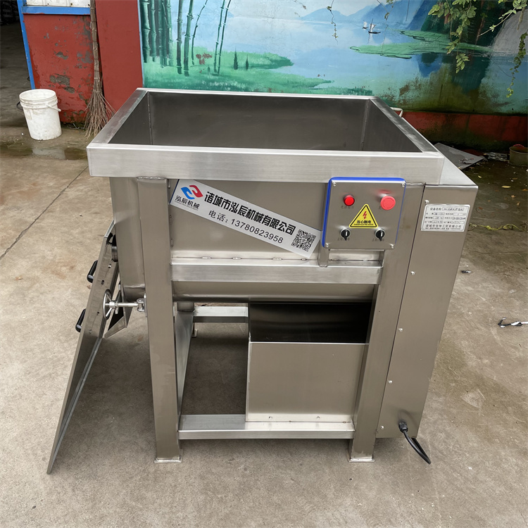 不锈钢双绞龙拌馅机 食品馅类拌馅机 100型自动出料拌馅机 型号齐全