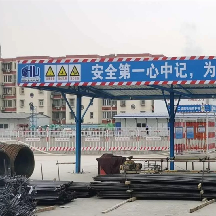 施工安全防护棚 标准化安全通道棚 现货供应 工地防护棚 永邦建筑