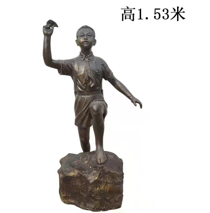 大型铸铜人物雕塑 城市人物雕塑 园林人物铜雕